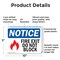 Signmission Fire Exit Do Not Block OSHA Notice Sign, Plastic, 10in W x 7in L, 2PK OS-2PACK-NS-P-710-L-12586 - alternate 6